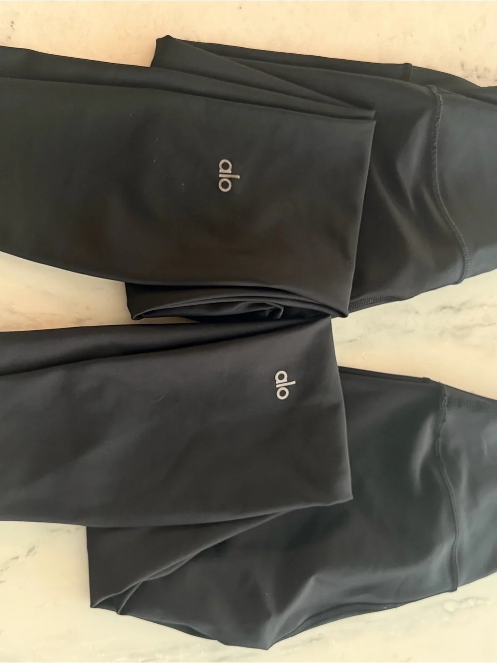 2 pairs ALO Yoga Black High-Rise Leggings -